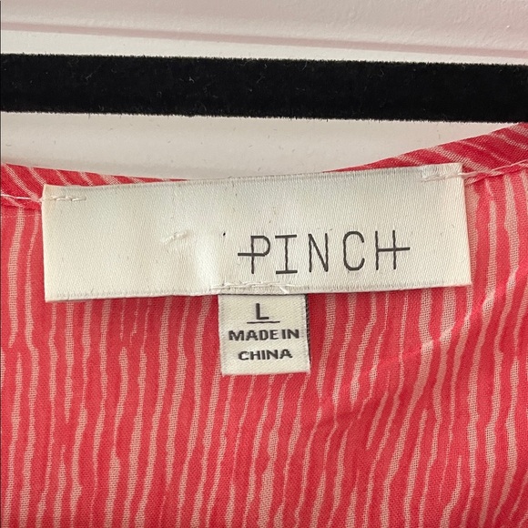 Pinch Red-Coral Ruffle Mini Dress - Picture 2 of 11